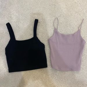 Tank top set, both xs, purple is garage